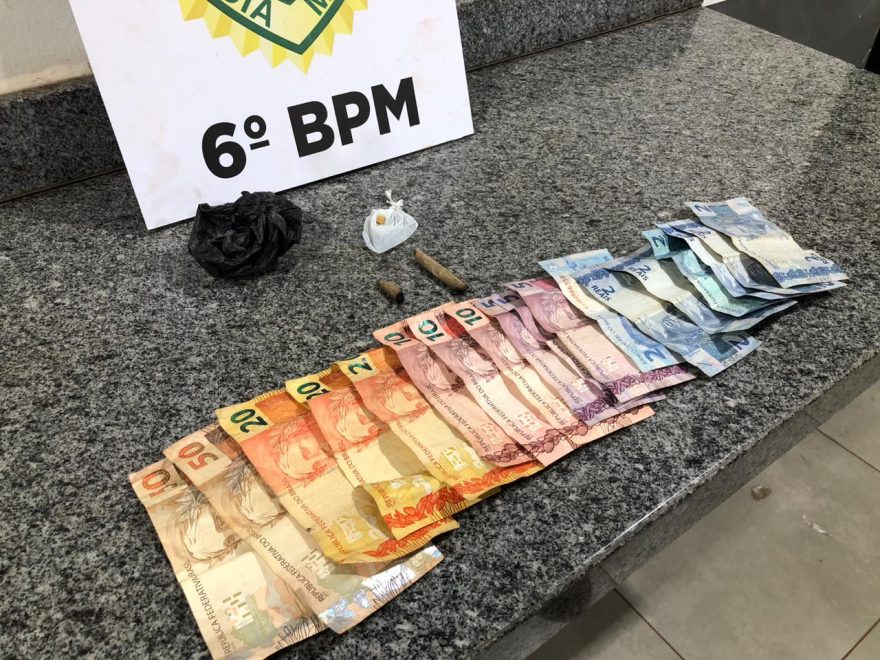 Trio é detido em posse de drogas no bairro Santa Cruz