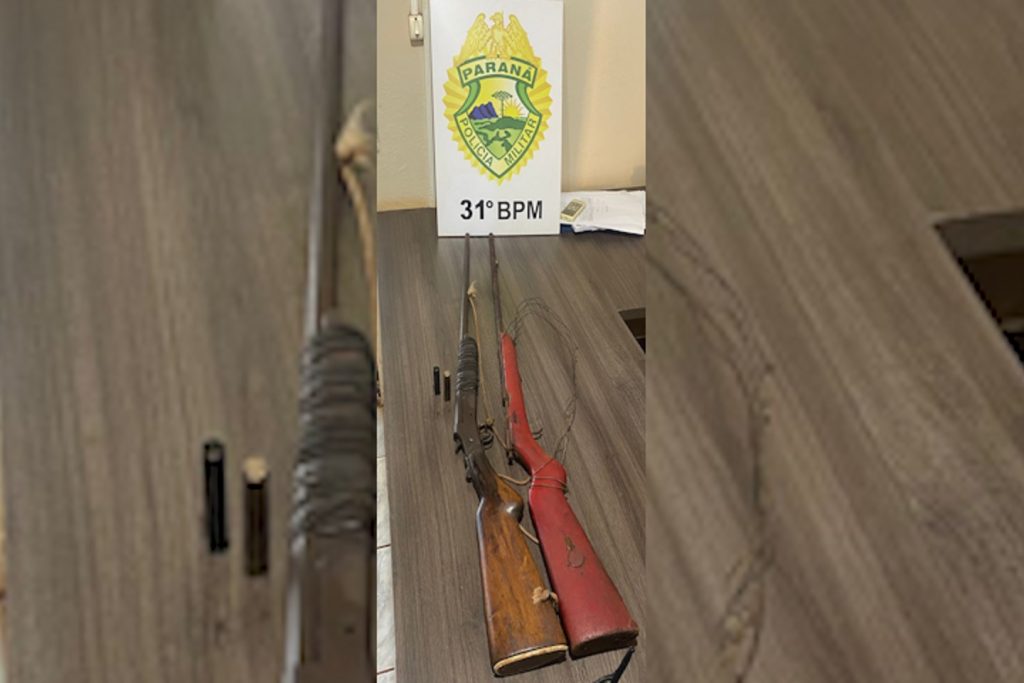 PM é acionada para caso de violência doméstica, encontra armas e prende homem em Formosa