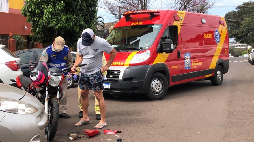 Siate é acionado para atender acidente de trânsito na Rua José Bonifácio