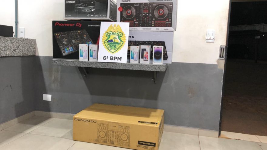 Cavalaria apreende R$ 75 mil em eletrônicos contrabandeados