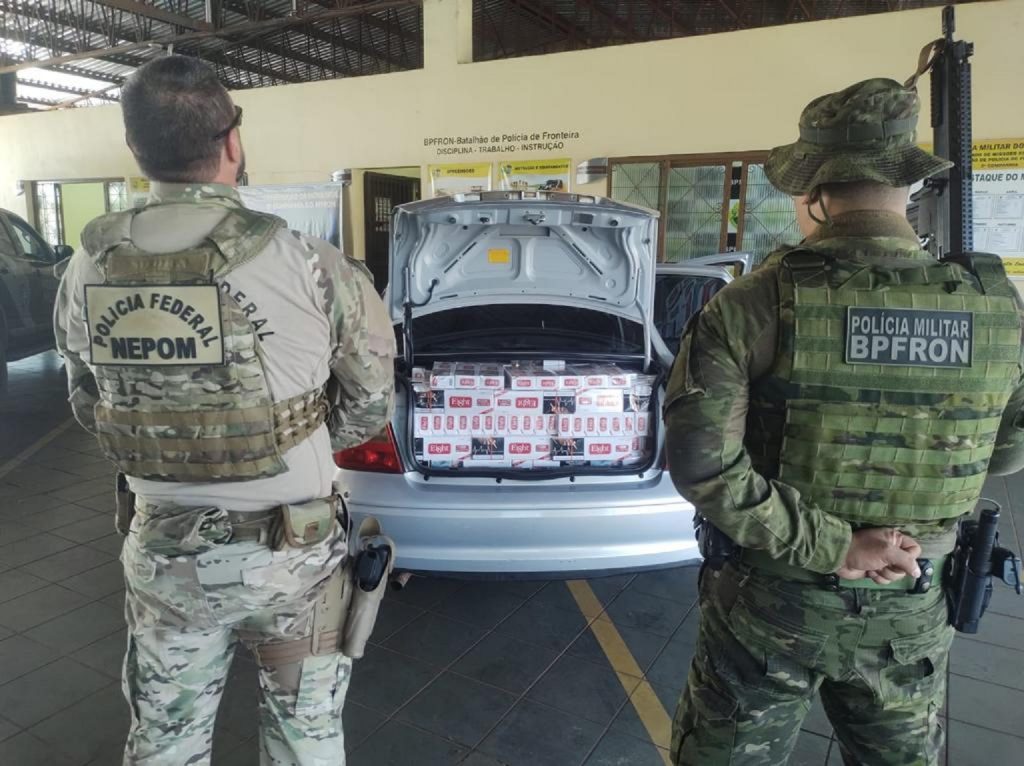 BPFron e Nepom/PF desmantelam operação de contrabando de cigarros em Guaira