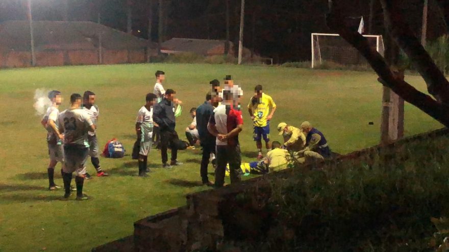 Partida de futebol termina com dois jovens feridos no 14 de Novembro