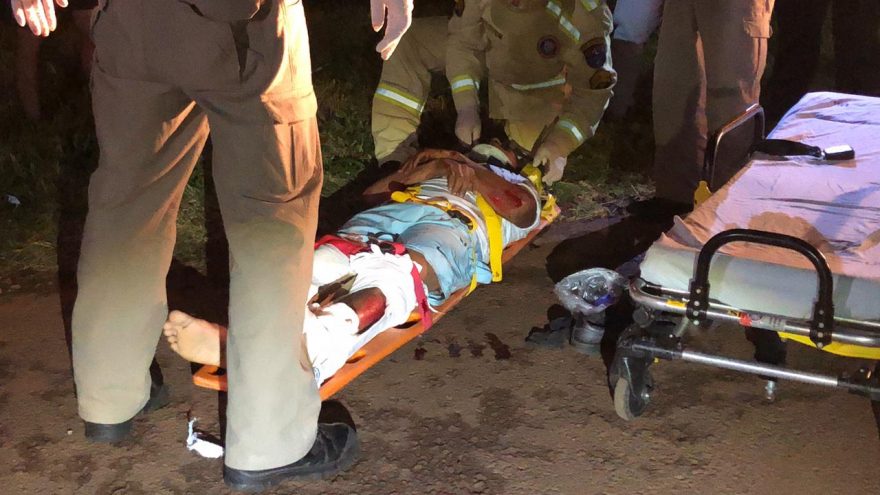 Homem sofre vários ferimentos em queda de moto na PRc-467
