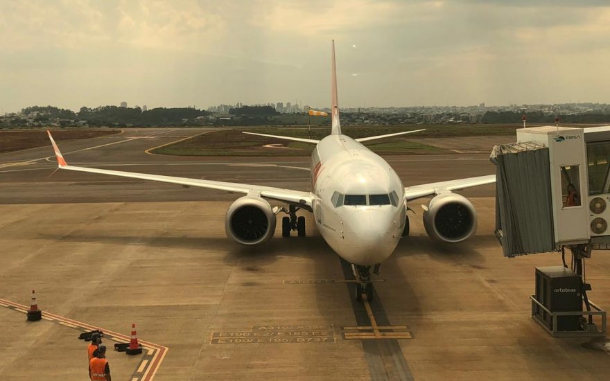 Aeroporto de Cascavel recebe Boeing 737 Max 8, com capacidade para 186 passageiros