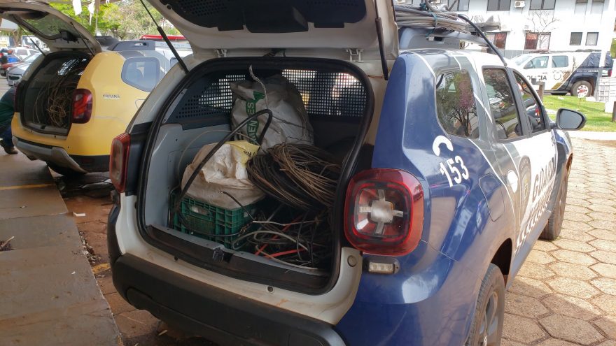 Homem é detido durante fiscalização contra a receptação de fios de cobre
