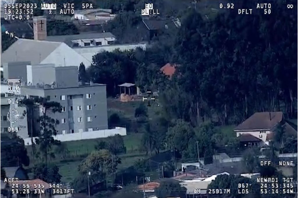 Helicóptero Falcão auxilia Operação Sincronia