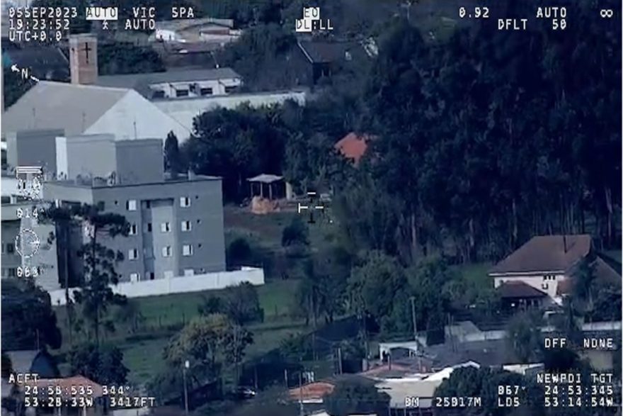Helicóptero Falcão auxilia Operação Sincronia