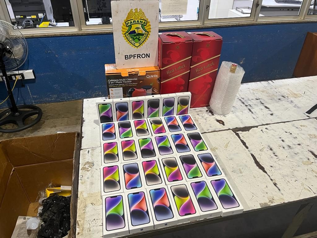 Veículo carregado com celulares é apreendido em São Miguel do Iguaçu