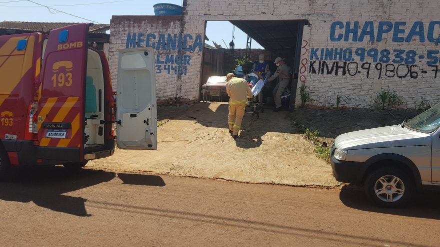 Trabalhador perfura a barriga em acidente no Cascavel Velho