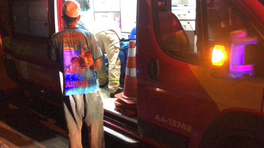Bebê é socorrido após cair da escada no Bairro 14 de Novembro