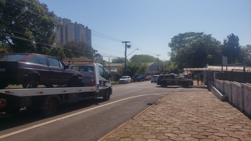 Gol furtado no Centro de Cascavel é recuperado pela PRF