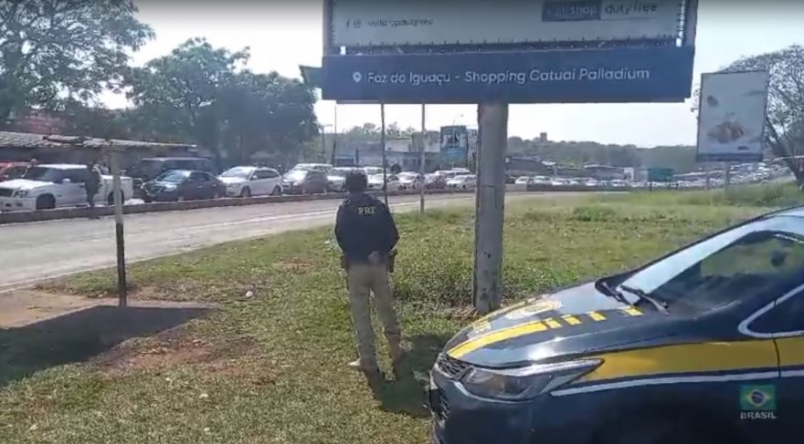 PRF informa congestionamento na Ponte da Amizade