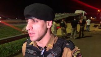 Tenente Tavares conta detalhes de grande apreensão de maconha em carreta de soja na BR-467 em Cascavel