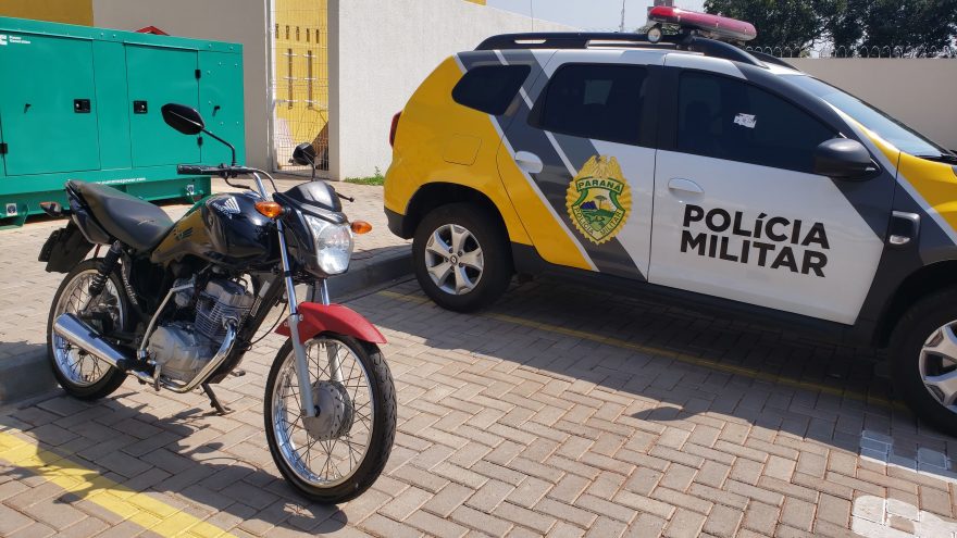 Polícia Militar recupera motocicleta com registro de furto no Santa Cruz
