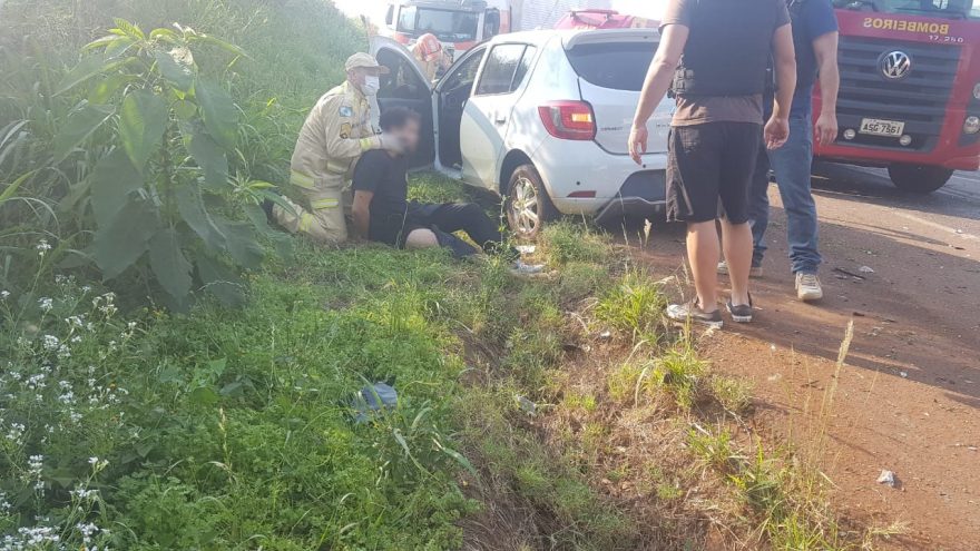 Veículo carregado com drogas se envolve em acidente na BR-467 durante perseguição policial