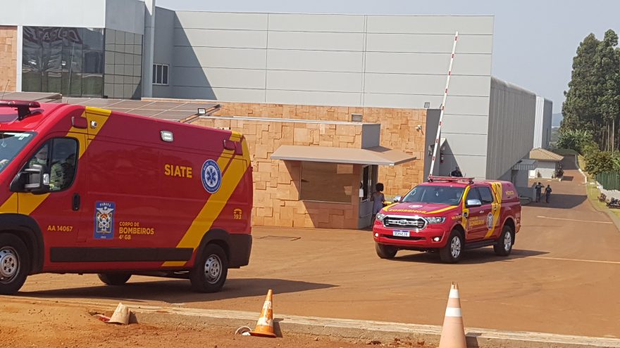 Trabalhador fica em estado grave após acidente de trabalho em empresa na BR-277 em Cascavel