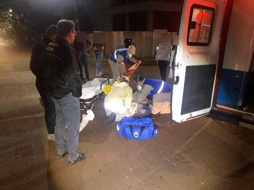 Homem fica ferido em acidente na Rua Cuiabá