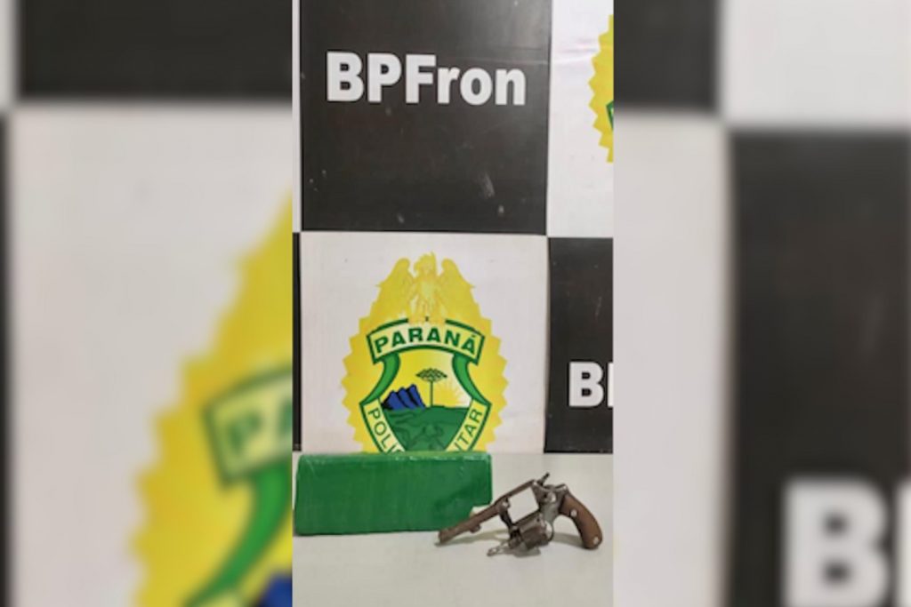 BPFron apreende drogas e arma de fogo em Guaíra