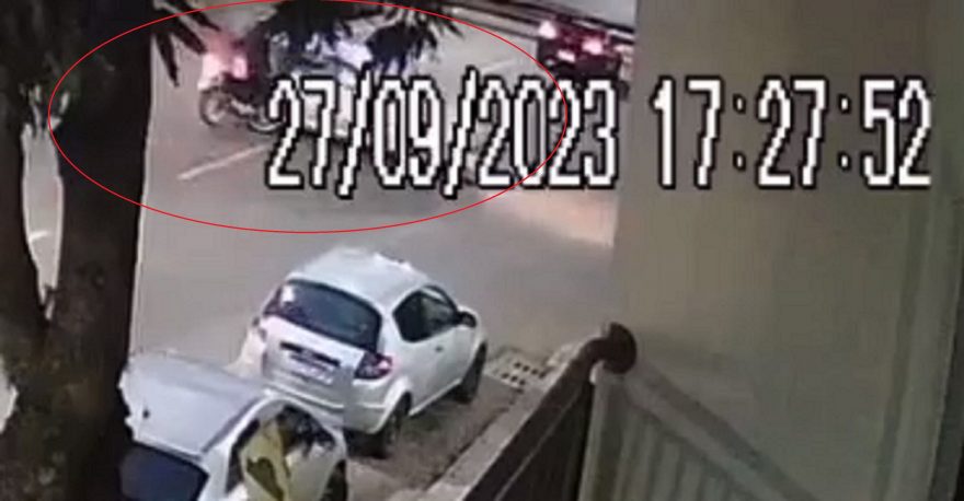 Câmera registra acidente que deixou homem ferido na Rua Cuiabá