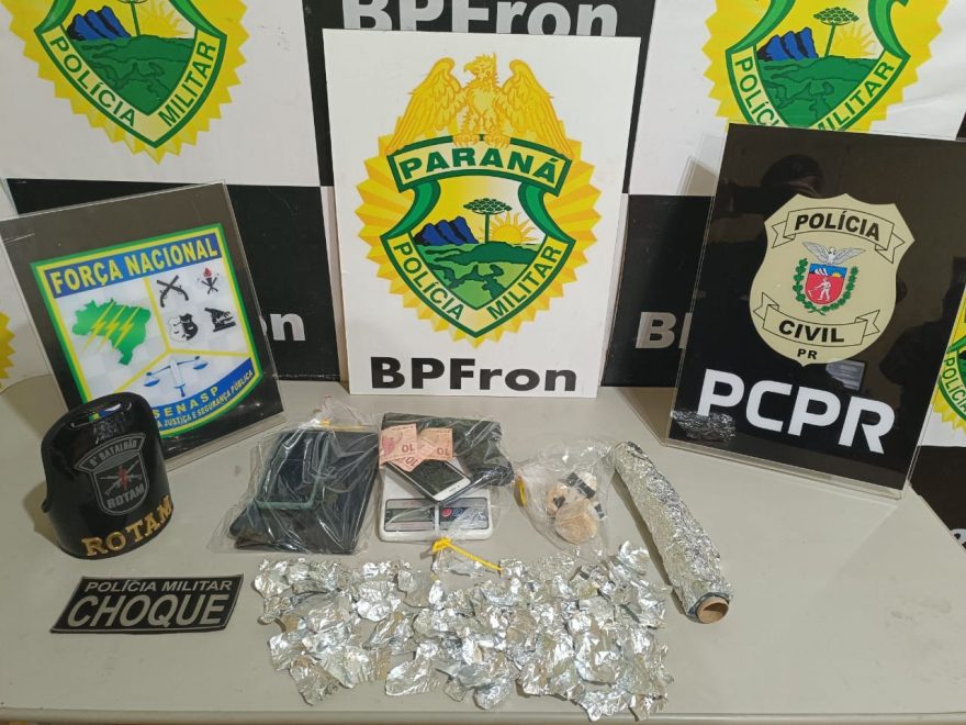 Drogas e veículo são apreendidos em residência em Guaíra; morador foi preso