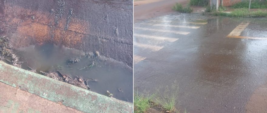 Internauta reclama de vazamento de esgoto no Periolo