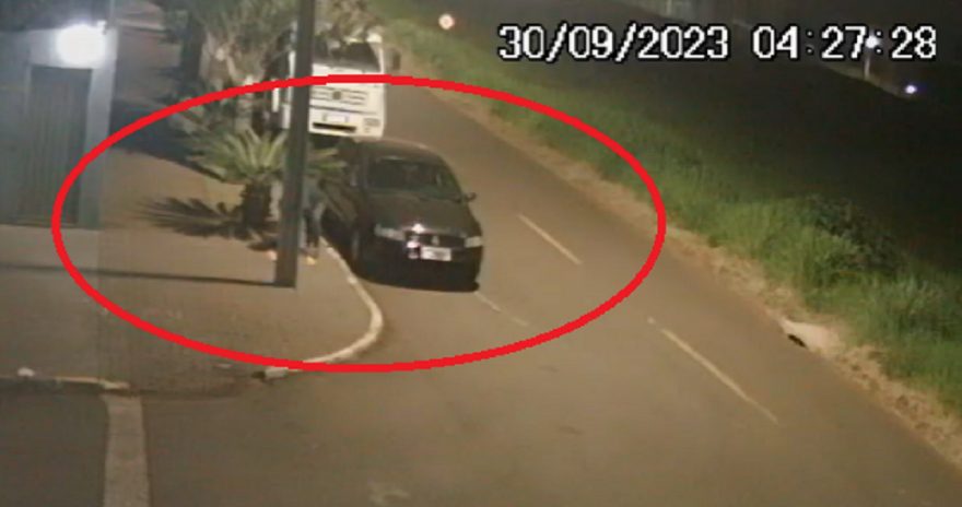 Mais um furto de hidrante é flagrado por câmeras em Cascavel
