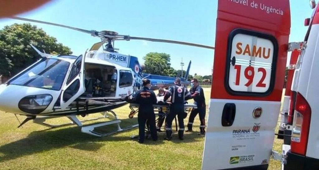 Homem sofre infarto agudo do miocárdio e é socorrido de helicóptero pelo Samu