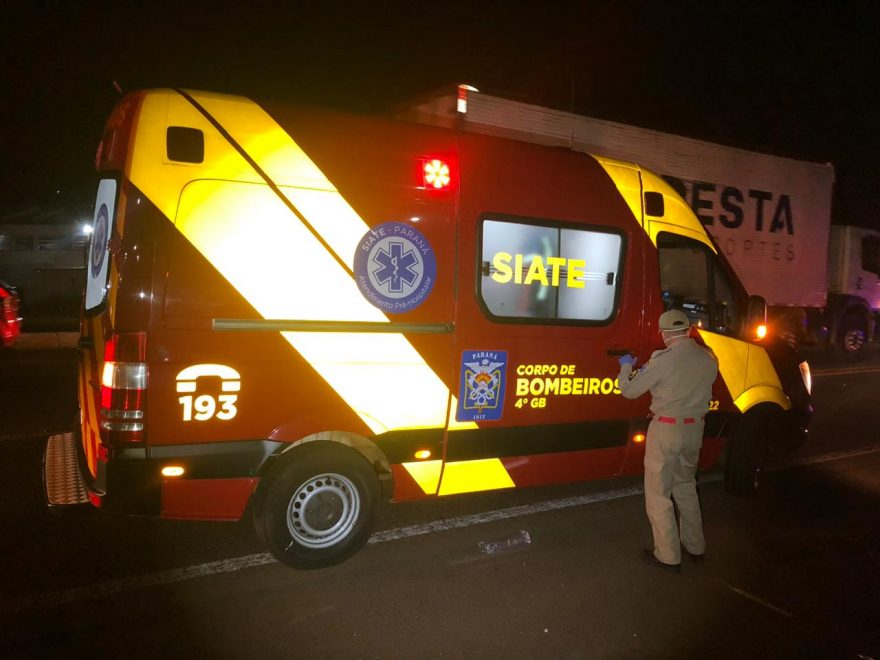 Policial Militar fica em estado grave ao cair de moto na BR-277 em Cascavel