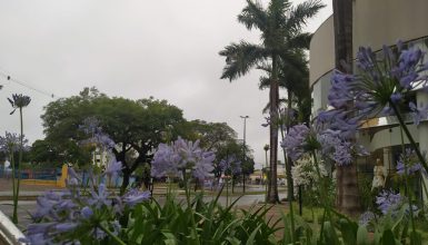 Imagem referente a Previsão de pancadas de chuva e máxima de 28°C neste sábado