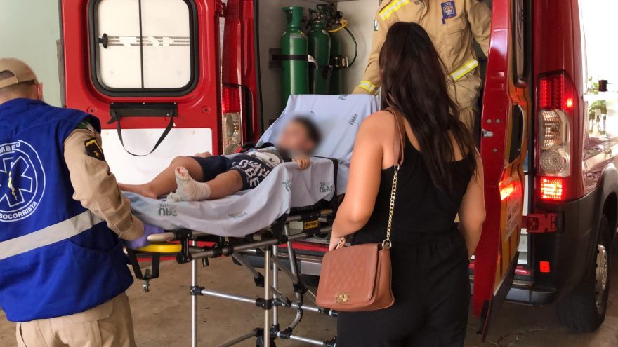 Criança sofre suspeita de fratura no pé ao ser atropelada no bairro Morumbi
