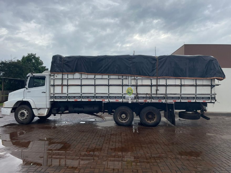 Caminhão carregado com carvão vegetal é apreendido em Santo Antônio do Sudoeste