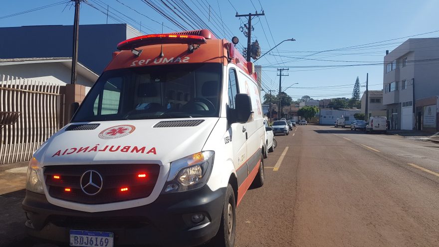 Com princípio de AVC, mulher é socorrida pela equipe do Samu
