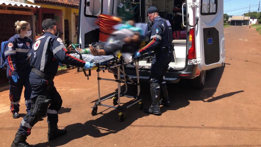Mulher, de 62 anos, é socorrida após apresentar crise convulsiva