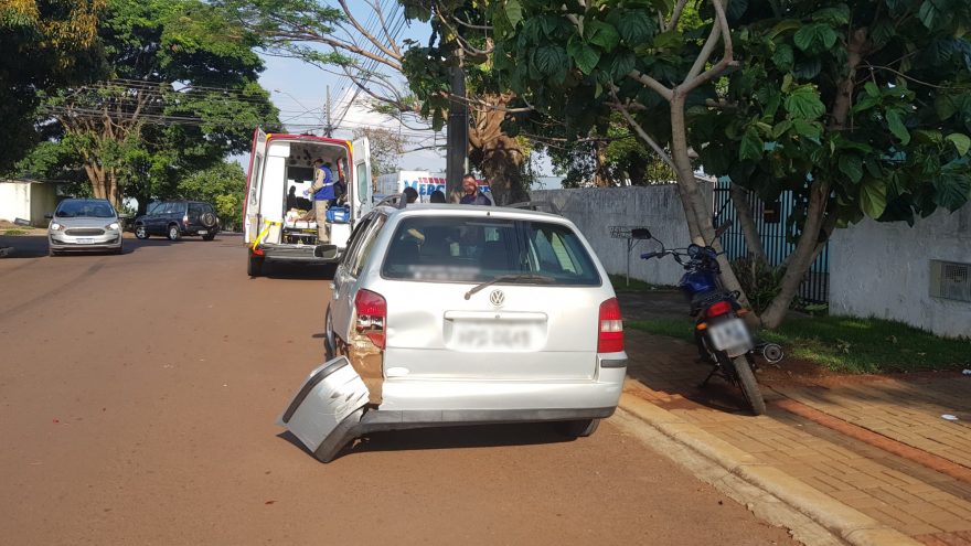 Motociclista fica ferido em acidente no bairro Maria Luiza