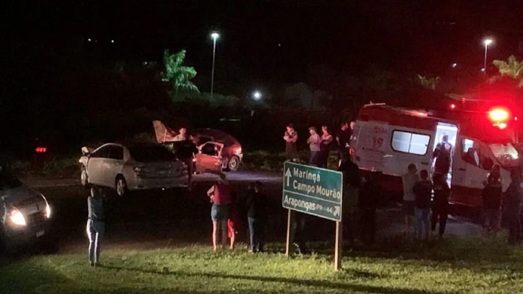 Casal e filhos ficam feridos após acidente na BR-376 em Mandaguari