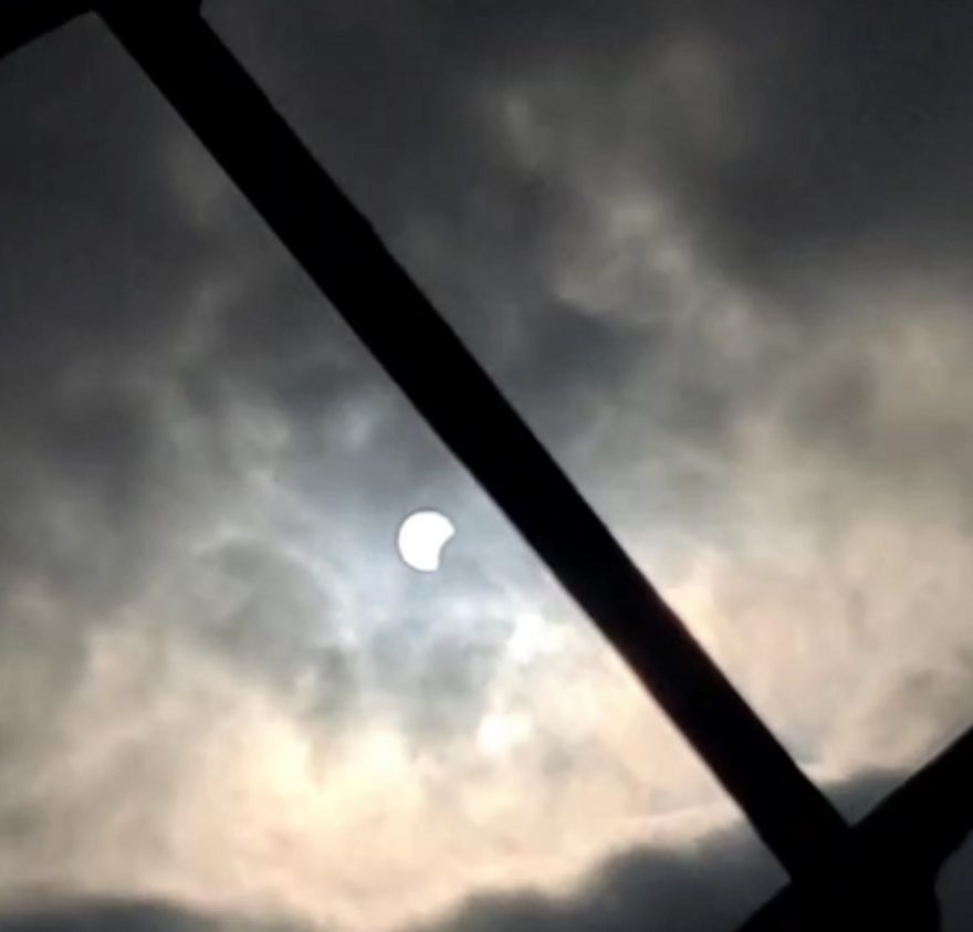 Internauta grava eclipse anular no céu de Cascavel