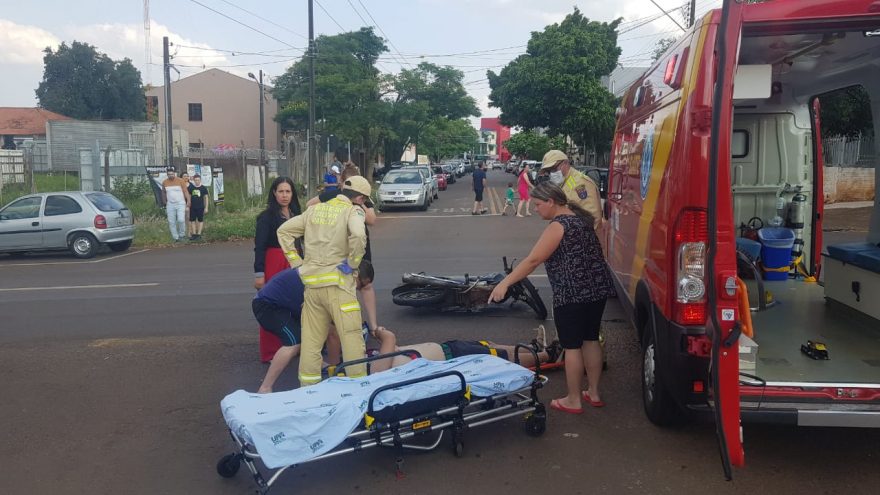 Siate é mobilizado para atender vítima de acidente de trânsito na rua Minas Gerais