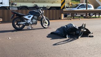 Ciclista morre em acidente no Trevo Cataratas, em Cascavel