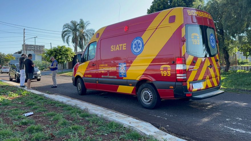 Acidente de trânsito mobiliza equipes do Siate na Av. Brasil em Cascavel