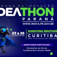 Curitiba vai sediar próxima etapa do Ideathon Paraná entre 23 e 25 de outubro