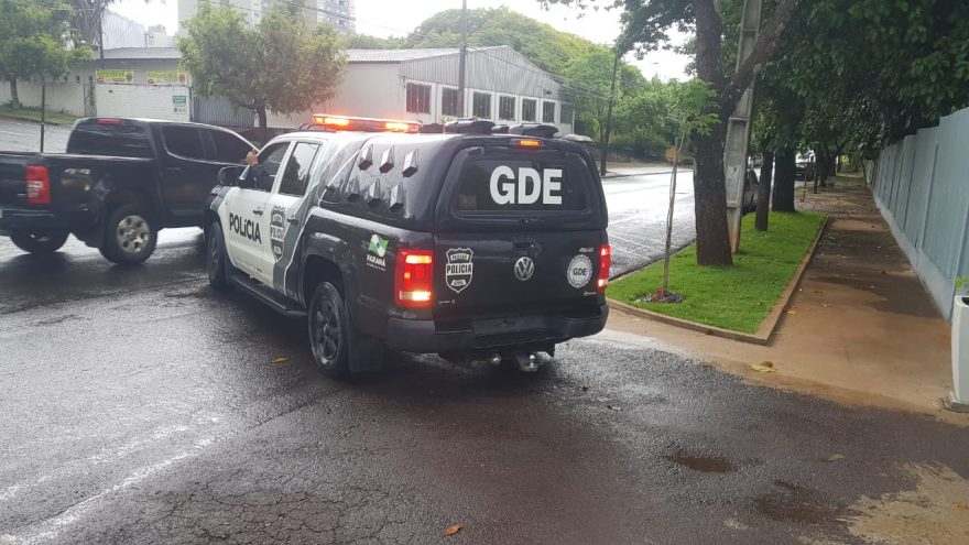 Homem preso em Cascavel durante “Operação Malha Fina” é levado à Cadeia Pública