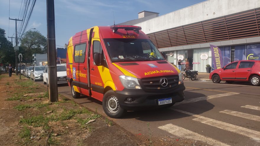 Siate é mobilizado para atender vítima de queda de plano elevado