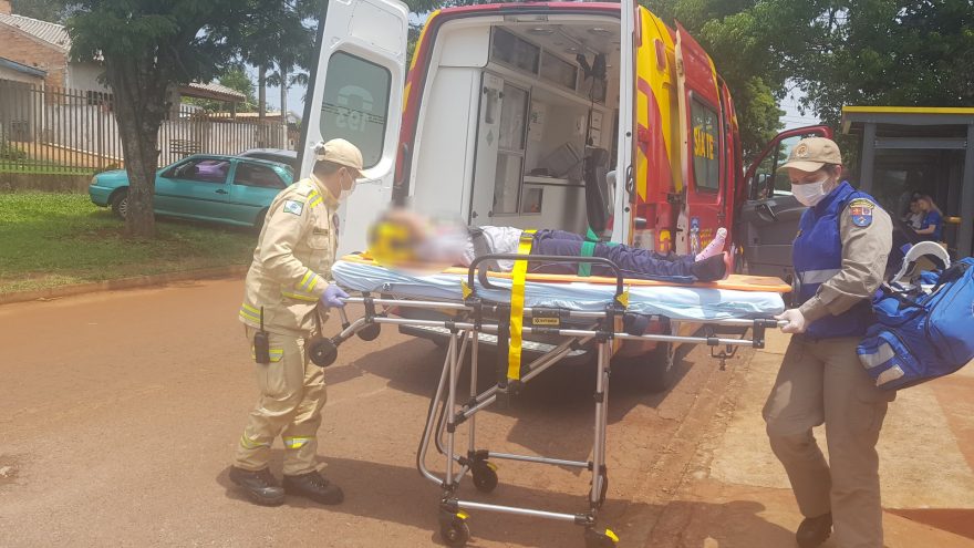 Criança é atropelada por bicicleta no Bairro Cascavel Velho