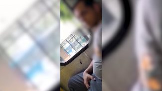 Vítima de assédio filma homem 'acariciando' o pênis no ônibus