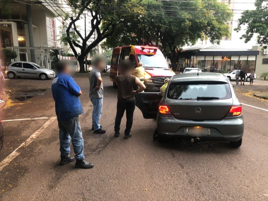 Motorista fica ferido em acidente na Rua Mato Grosso