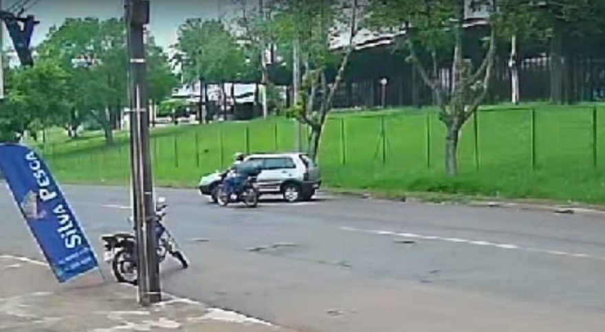 Câmera flagra acidente que deixou homem ferido na Presidente JK