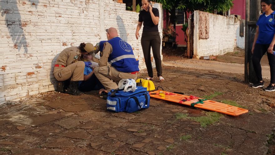 Criança é atropelada em saída da escola no Cascavel Velho