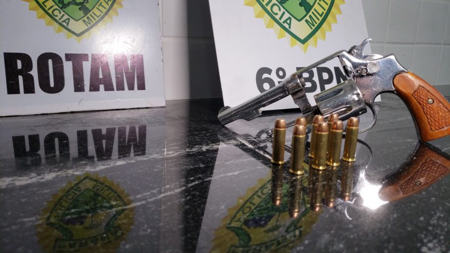 Jovem de 18 anos é detido pela Rotam em posse de revólver 38