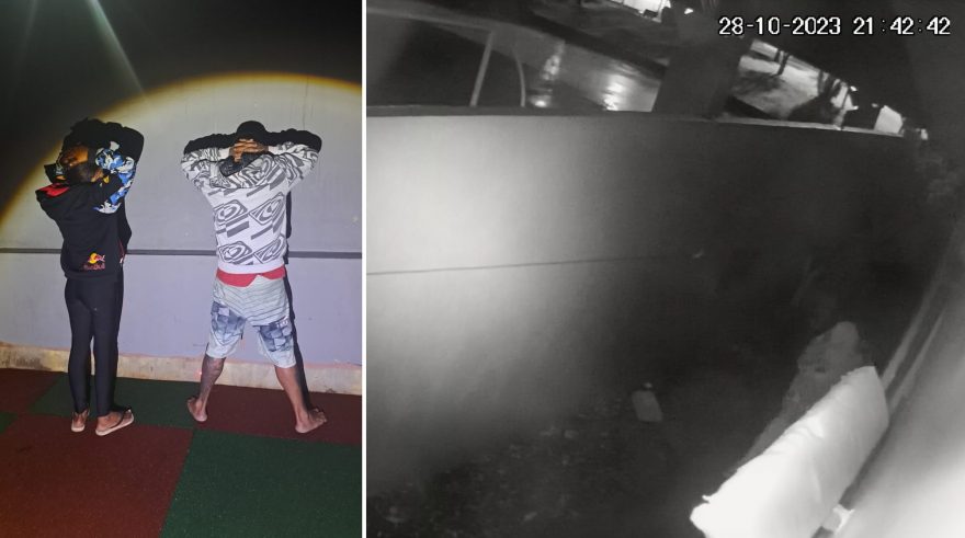 Casal é detido por invadir e defecar no chão de Cmei no 14 de Novembro