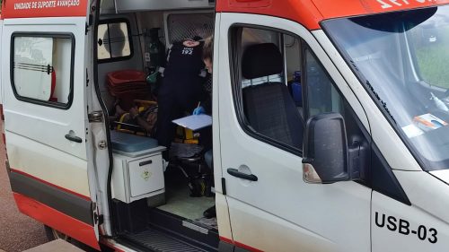 Homem cai de bicicleta e fica ferido no Bairro Cascavel Velho Imagem referente a Homem cai de bicicleta e fica ferido no Bairro Cascavel Velho